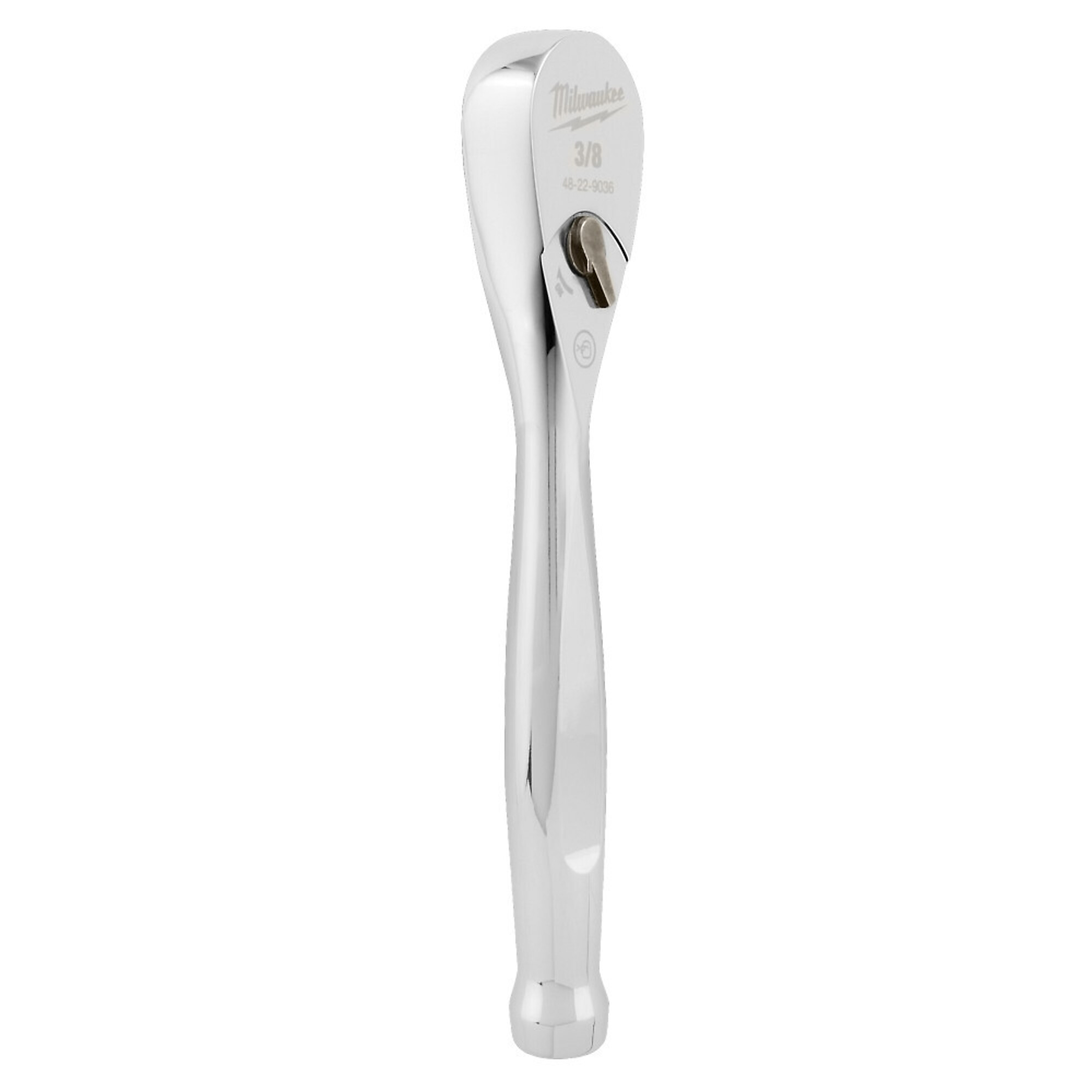 Milwaukee 5in. Stubby Ratchet, 3/8in. Drive, Model# 48-22-9036
